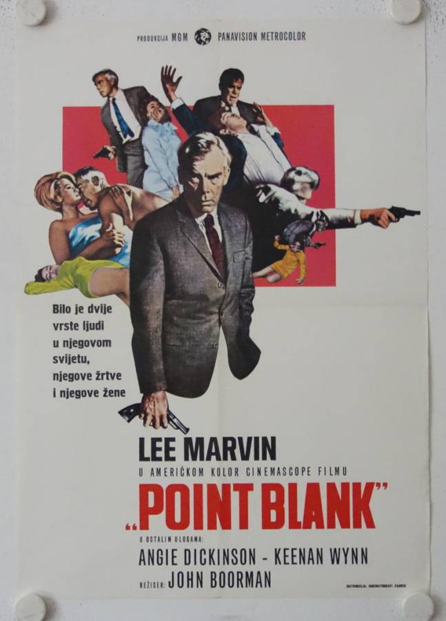 Point Blank original release yugoslavian movie poster